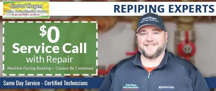 la pine Repiping Central Oregon Heating, Cooling, Plumbing, & Electrical